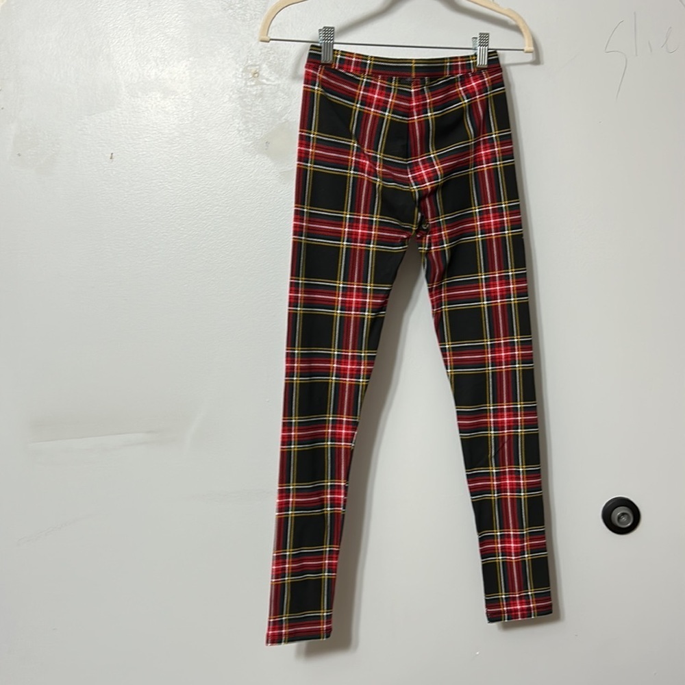 Girls Crew Cuts J Crew Plaid Leggings Size 14 - Picture 3 of 3